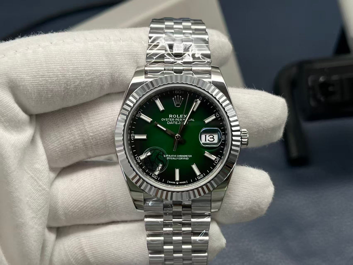 롤렉스 데이트저스트 에메랄드 그린 워치 23